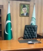 Set of Two Indoor Conference Flags with Pole & Stand - Image 3