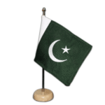 Round Marble Base Office Table Flag